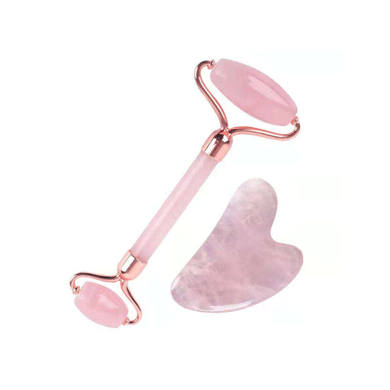 Dụng cụ mát xa mặt bằng con lăn Jade cầm tay